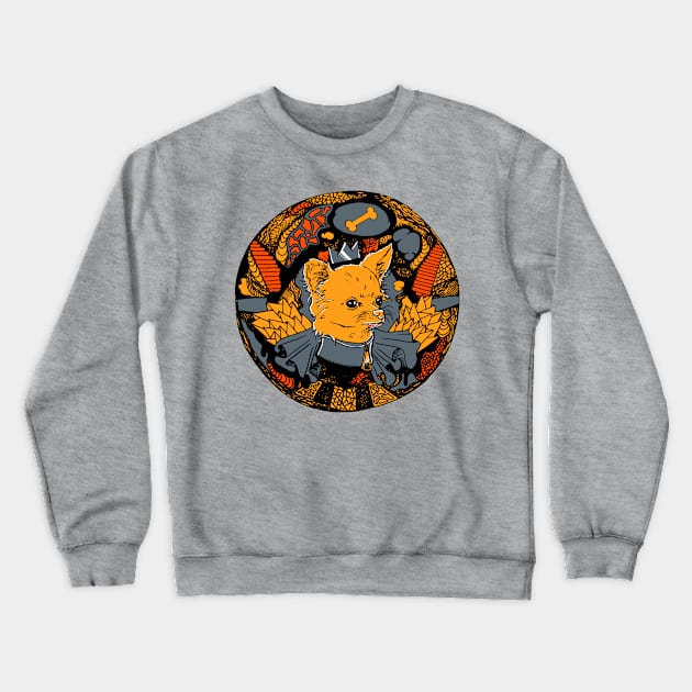 Orangrey Circle of the Chihuahua Crewneck Sweatshirt by kenallouis